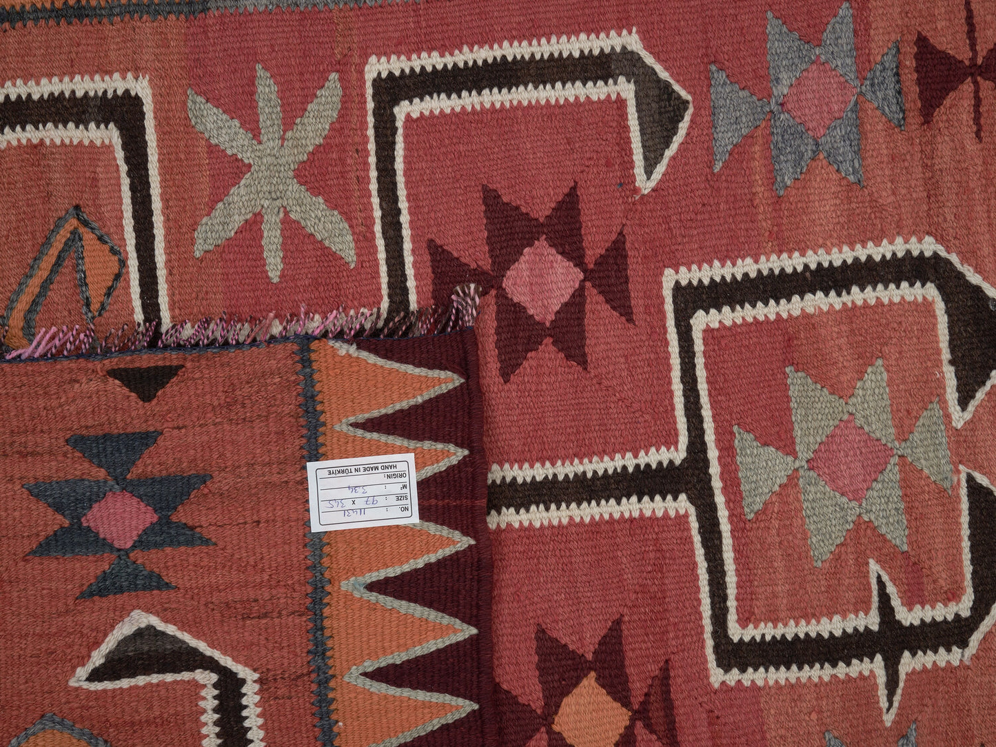 Vintage Runner, Kilim Runner Rug, Turkish Runner, Handmade Runner Rug, Oushak Runner, Kitchen Runner, Kilim Runner, Runner Rug 3x11, 11431