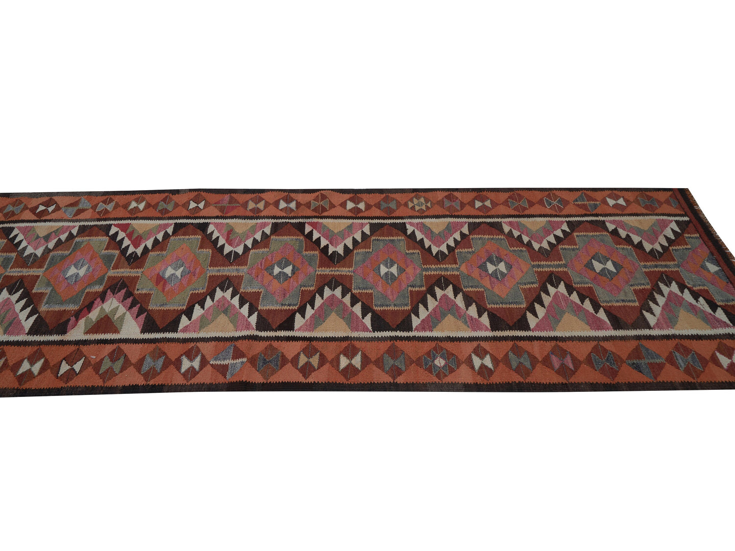 Rug Runner 3x11, Oushak Runner, Vintage Runner, Turkish Runner, Kilim Runner Rug, Kitchen Runner, Handmade Runner Rug, Anatolia Rug, 11434