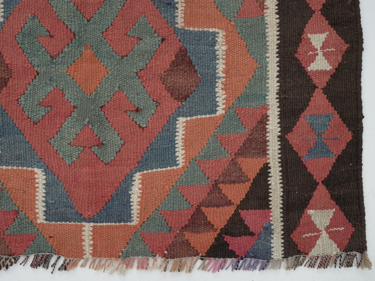 Oushak Turkish Runner Rug, Handmade Eclectic Runner Rug, Kilim Runner Rug, Vintage Runner, Long Narrow Runner Rug, Runner Rug 3x11, 11432