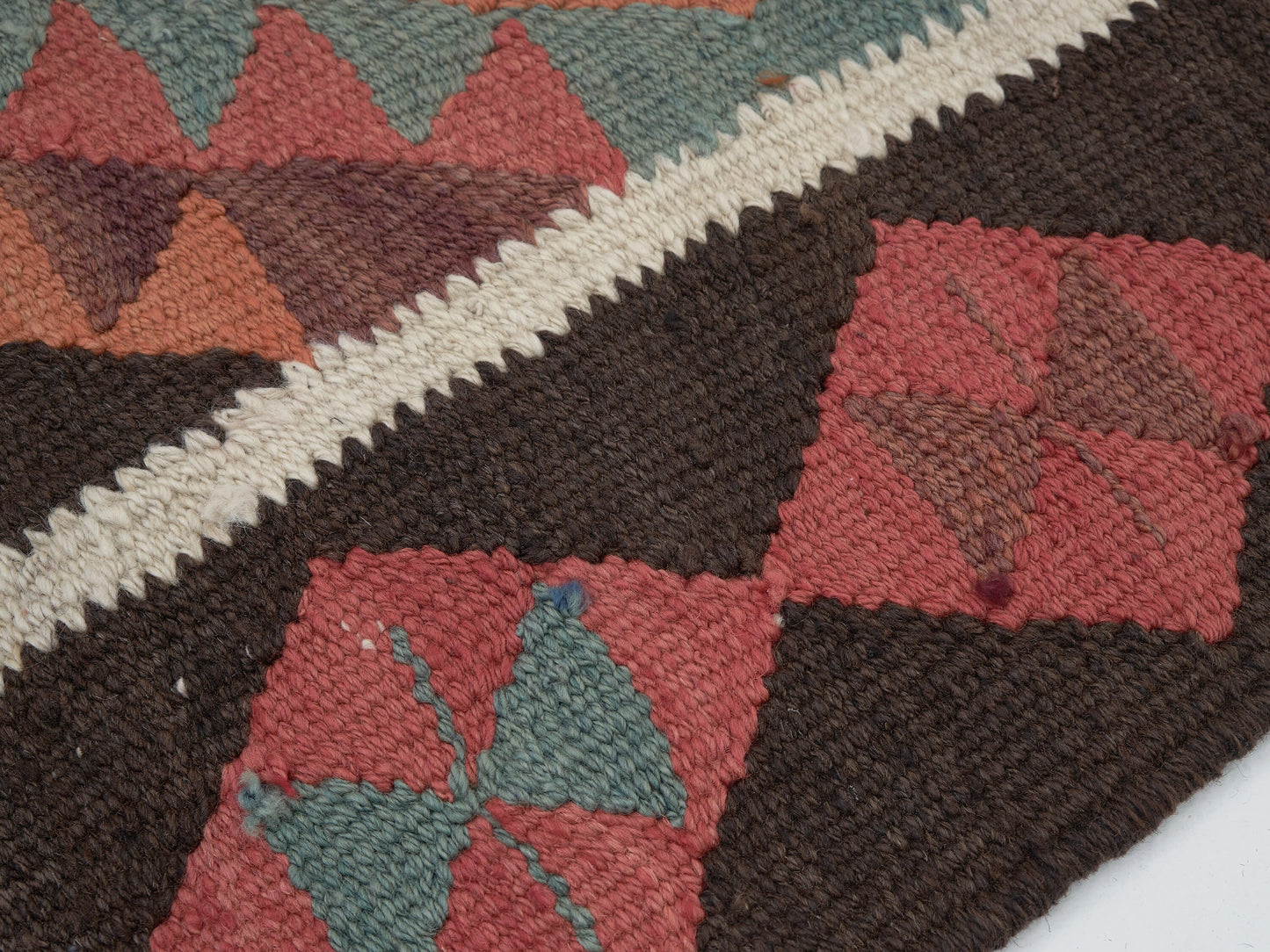 Oushak Turkish Runner Rug, Handmade Eclectic Runner Rug, Kilim Runner Rug, Vintage Runner, Long Narrow Runner Rug, Runner Rug 3x11, 11432