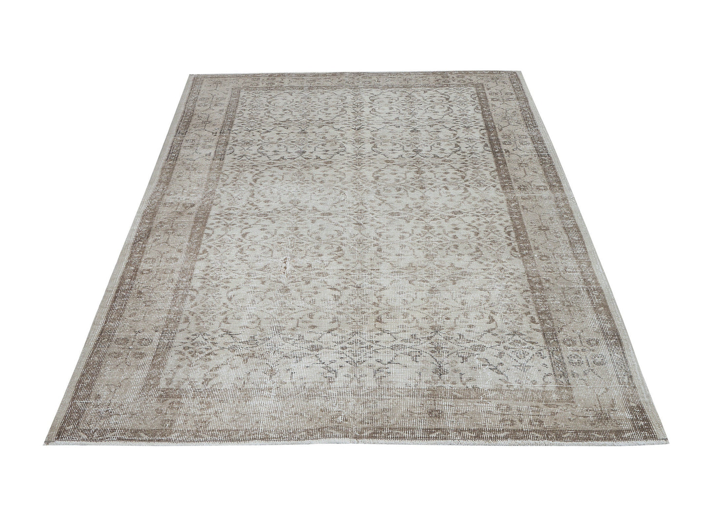Vintage Rug, Handmade Rug, Area Rug, Oushak Rug, Turkish Rug, Primitive Rug, Living Room Rug, Turkish Carpet, Neutral Rug, Rug 5x8, 12426