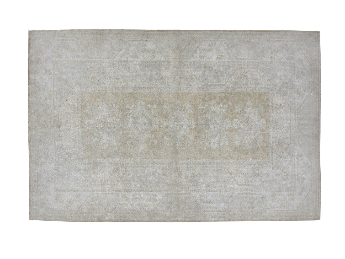 Area Vintage Rug, Oushak Handmade Rug, Turkish Unique Rug, Neutral Muted Rug, Living Room Rug, Carpet Rug, Turkey Rug, Rug 5x8, 12431