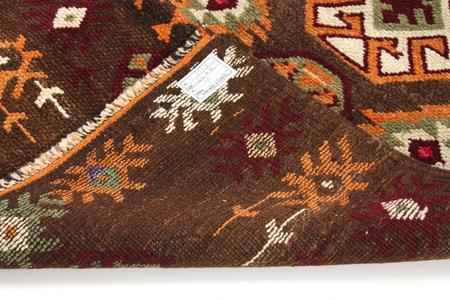 Floral Long Carpet Rug Runner, 3x14 Runner rug, Turkish runner, Oushak Runner, Vintage Runner, Entryway rug, Hallway rug, 6445