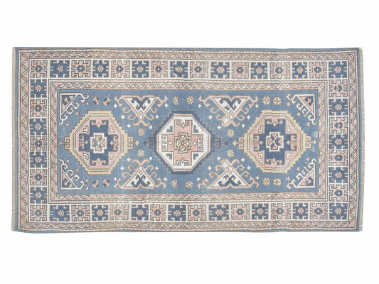 Handmade Oushak Rug, Turkish Vintage Area Rug, Anatolia Eclectic Rug, Bedroom Rug, Carpet Rug, Bohemian Rug, Turkey Rug, Rug 4x6, 12356