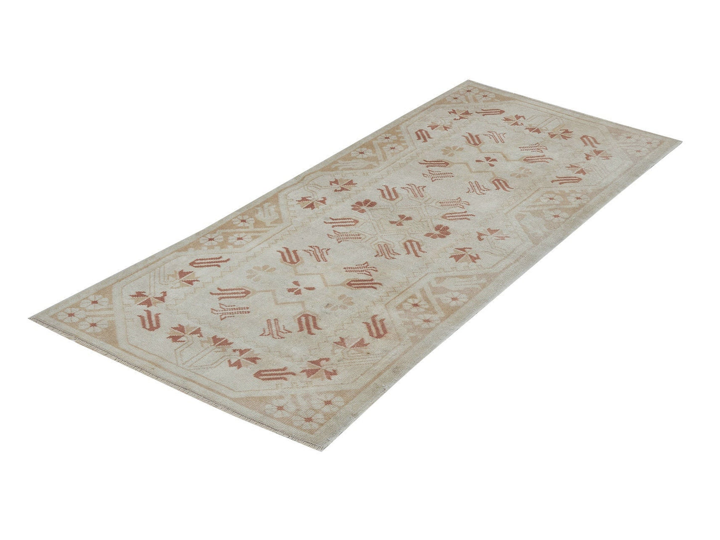 Oushak Rug, Area Rug, Vintage Rug, Handmade Rug, Turkish Rug, Neutral Rug, Scandinavian Rug, Living Room Rug, Turkey Rug, Rug 3x5, 12400