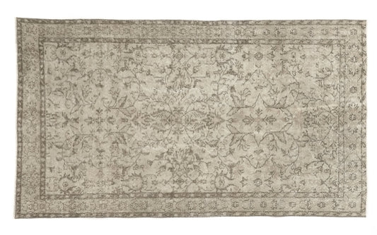 Vintage Rug ,Turkey Oushak Rug ,Anatolia Rug ,4x7 Area Rug ,Oriental Rug ,Turkish Rug, Handmade Rug ,Old Rug ,Neutral Rug ,9630