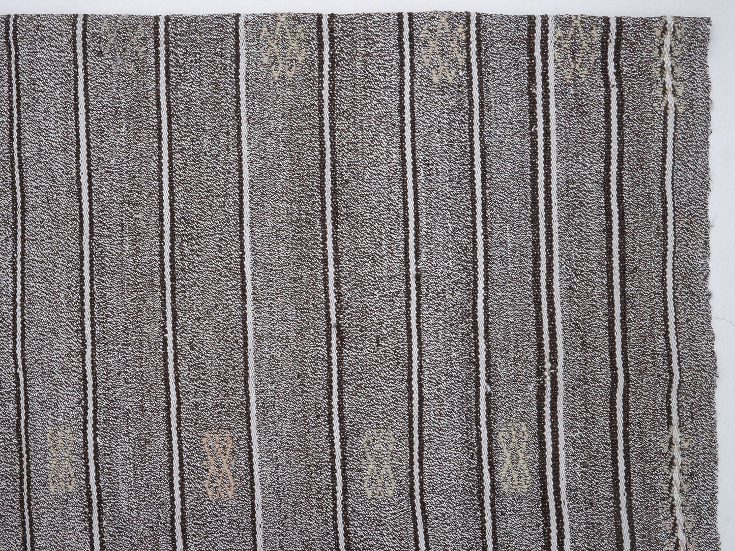 Turkish Vintage Handmade Kilim Rug, Area Unique Kilim Rug, Neutral Muted Rug, Bedroom Rug, Gray Rug, Kilim Rug 6x7, Coastal Decor, 12197
