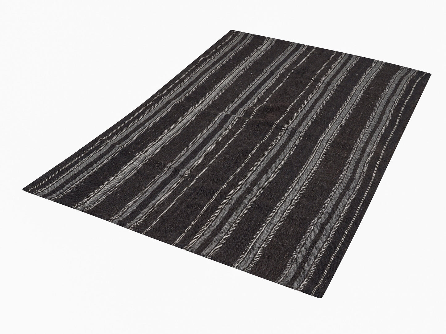 Handmade Kilim Rug, Area Kilim Rug, Turkish Kilim Rug, Vintage Kilim Rug, Neutral Striped Kilim Rug, Kilim Rug 5x7, Rug Kilim, 12205