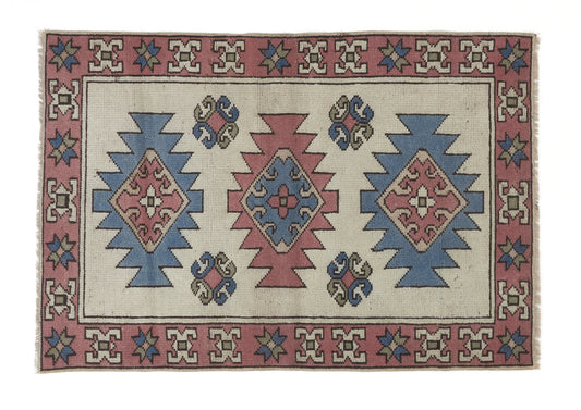 Small Turkish Rug, Small Vintage Rug, Small Oushak Rug, Bohemian rug ,3x4 Rug, Carpet Rug, Unique rug, Etsy Rug, Gift rug, Anatolia rug,8955