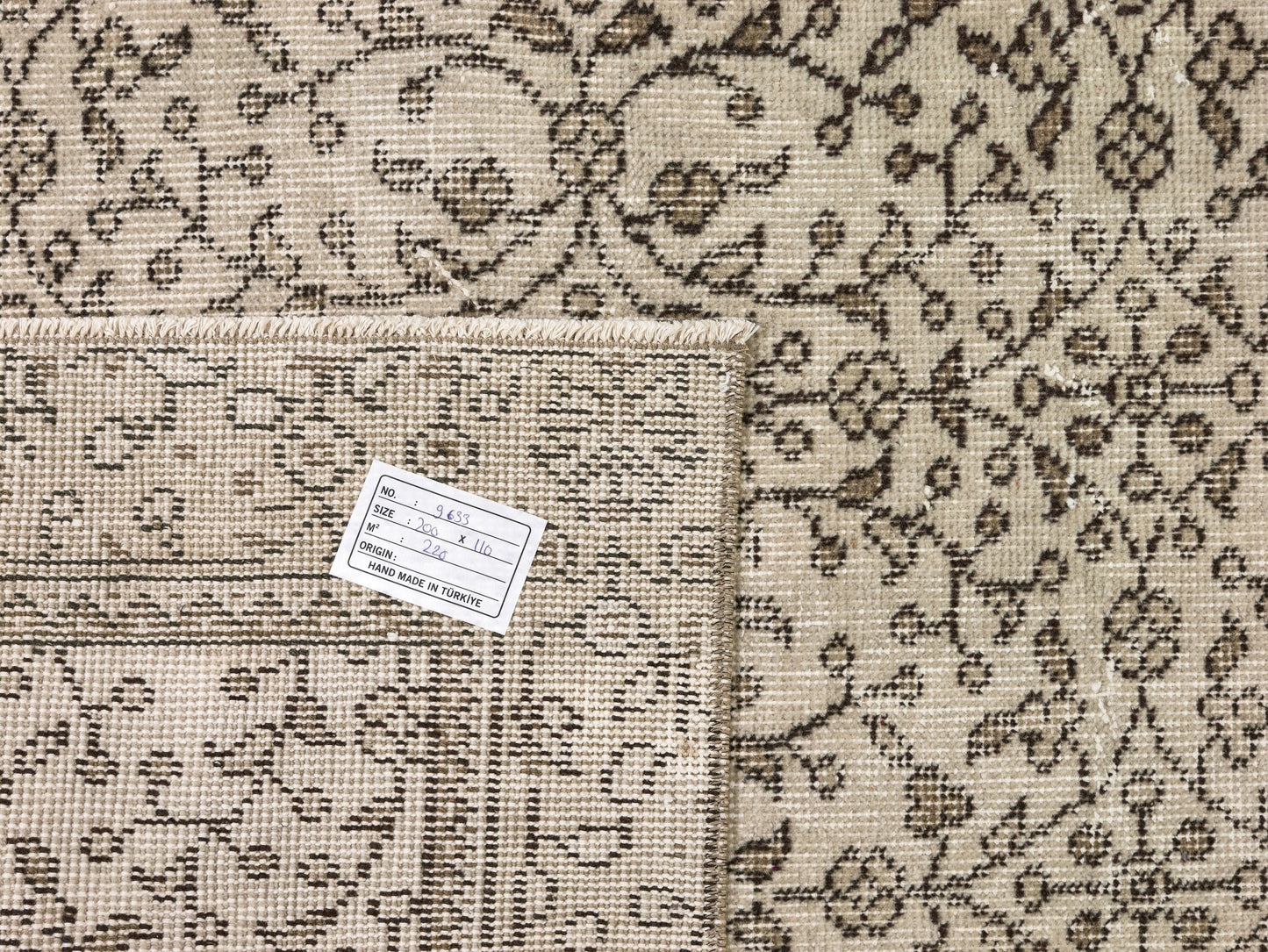 4x7 Area Rug , Vintage Turkish Handmade Rug ,Anatolia Oushak Rug, Bedroom Rug, Neutral Rug ,Unique Rug, Carpet rug, 9633