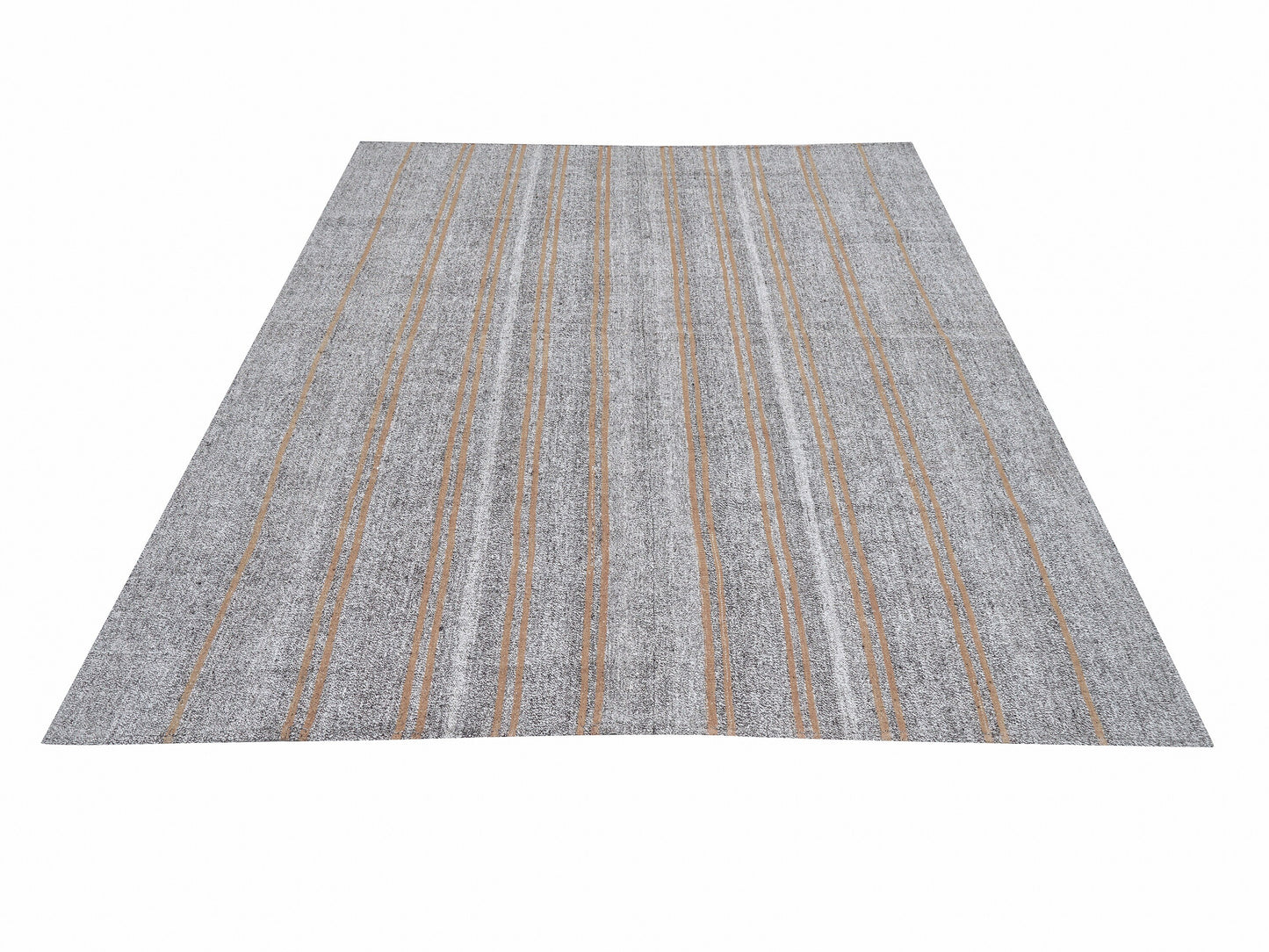 Handmade Area Kilim Rug, Turkish Antique Kilim Rug, Vintage Faded Kilim Rug, Coastal Decor, Gray Rug, Bedroom Rug, Kilim Rug 7x9, 12218