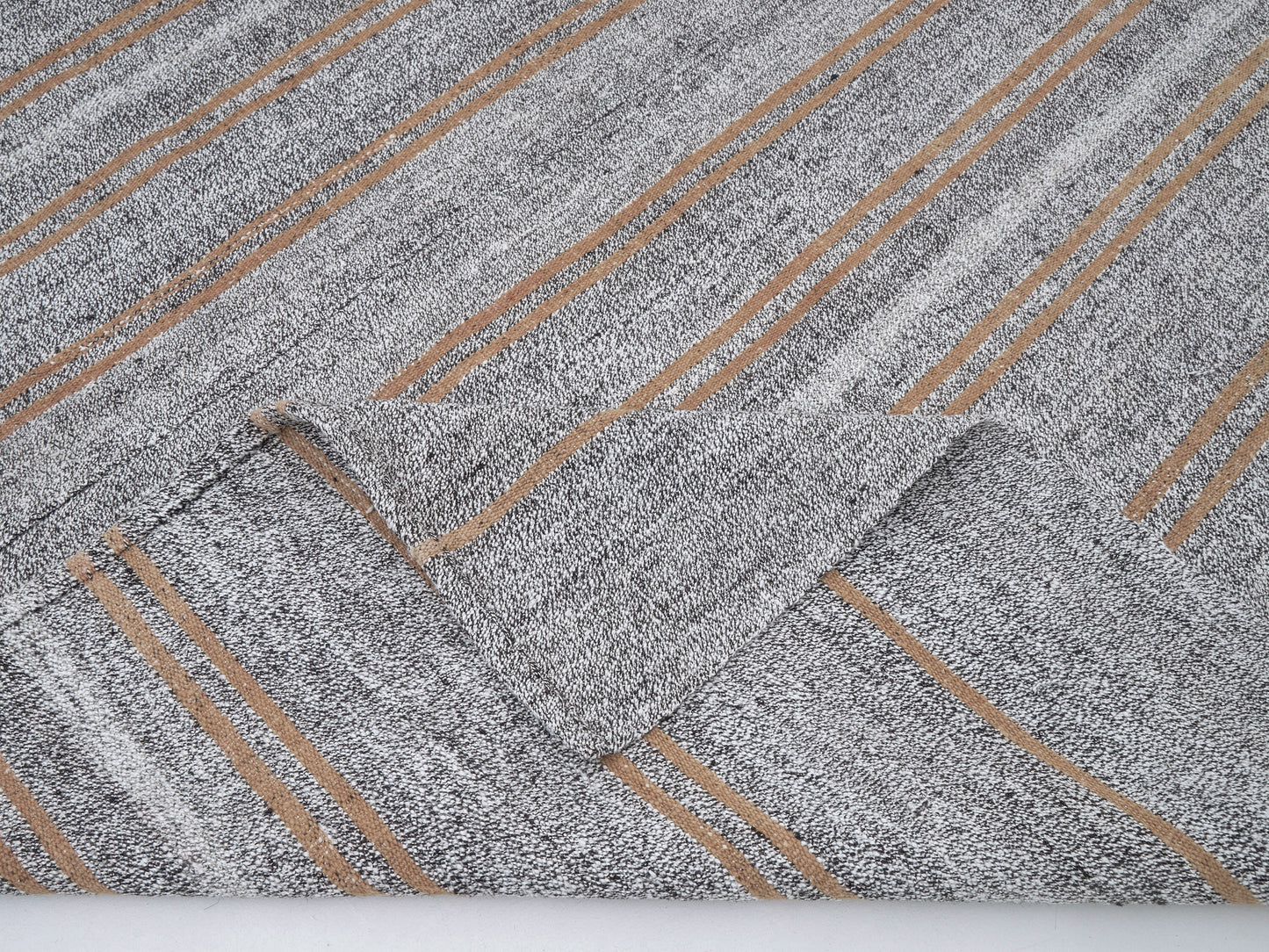 Handmade Area Kilim Rug, Turkish Antique Kilim Rug, Vintage Faded Kilim Rug, Coastal Decor, Gray Rug, Bedroom Rug, Kilim Rug 7x9, 12218
