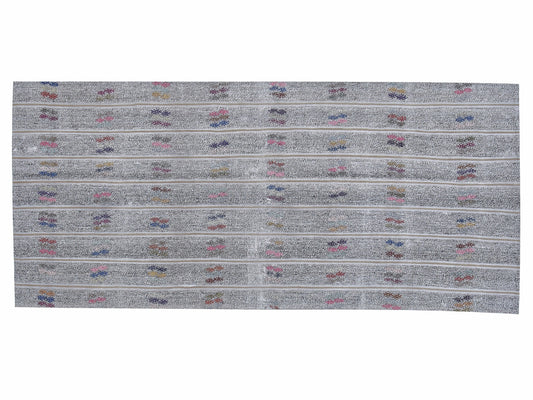 Handmade Kilim Rug, Turkish Vintage Kilim Rug, Area Faded Kilim Rug, Neutral Muted Rug, Living Room Rug, Gray Rug, Kilim Rug 4x7, 12221