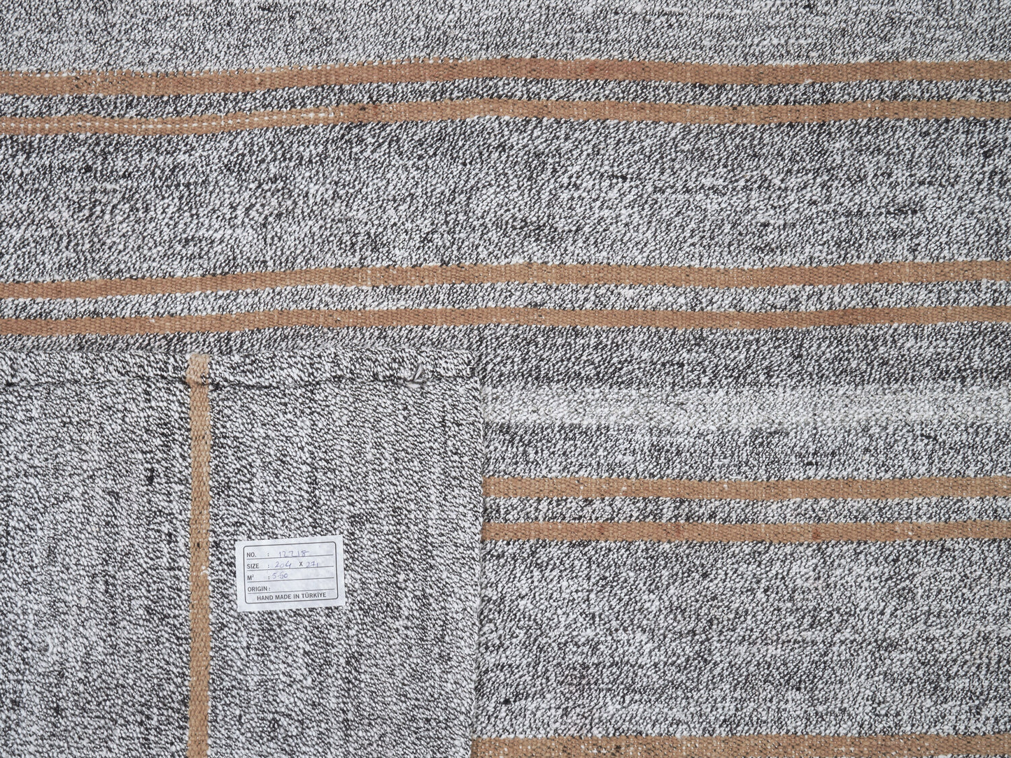 Handmade Area Kilim Rug, Turkish Antique Kilim Rug, Vintage Faded Kilim Rug, Coastal Decor, Gray Rug, Bedroom Rug, Kilim Rug 7x9, 12218