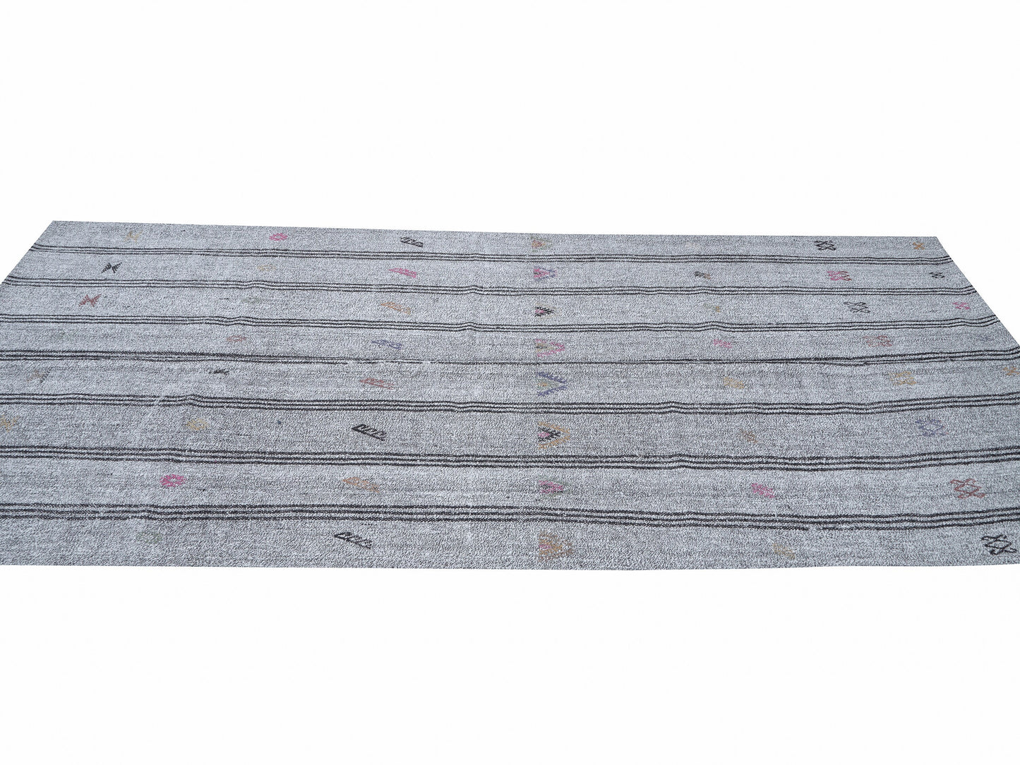 Vintage Runner, Handmade Runner Rug, Turkish Runner, Neutral Faded Rug, Kilim Runner, Long Runner, Runner Rug 4x9, Scandinavian Rug, 12224