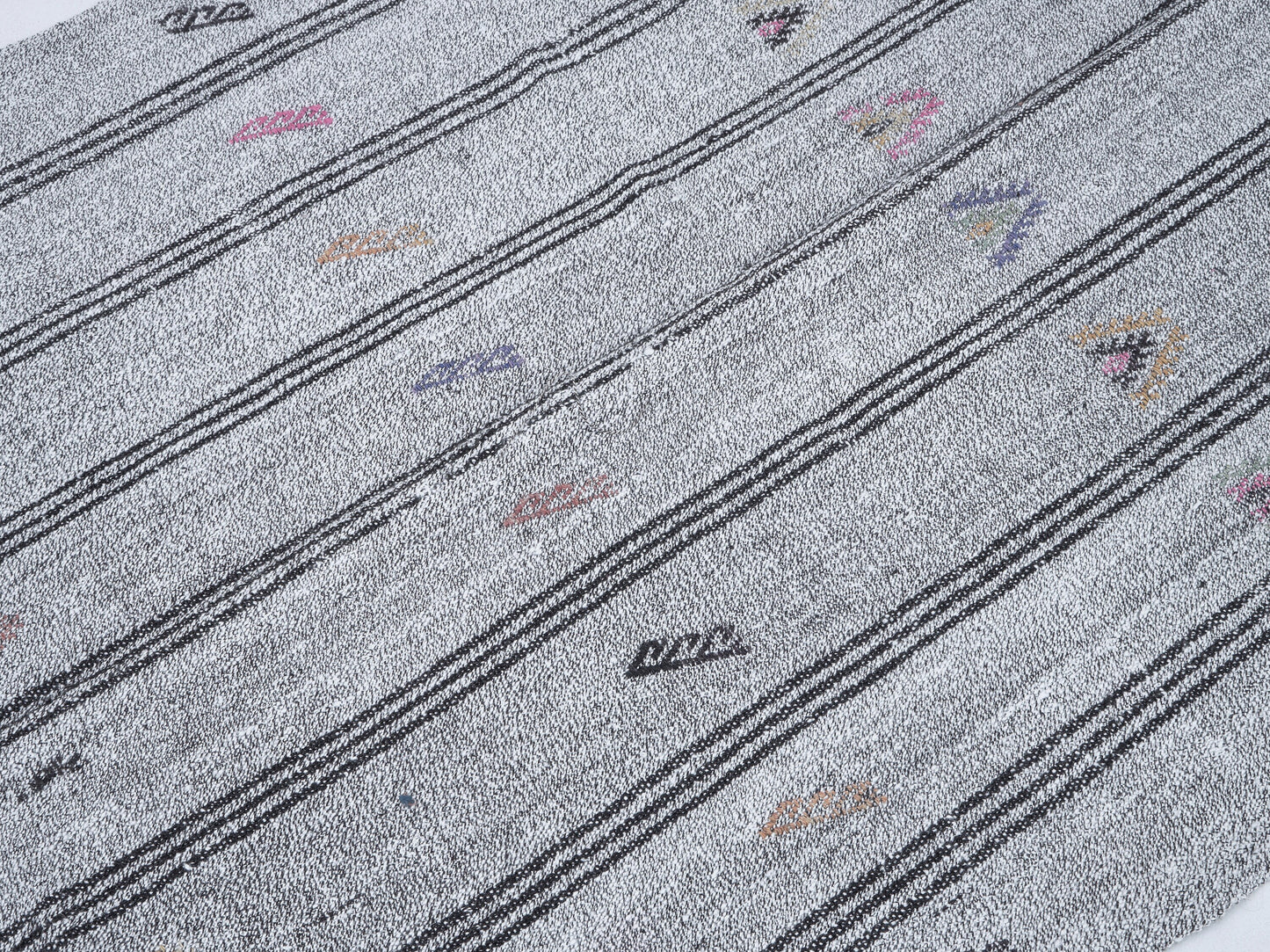 Vintage Runner, Handmade Runner Rug, Turkish Runner, Neutral Faded Rug, Kilim Runner, Long Runner, Runner Rug 4x9, Scandinavian Rug, 12224