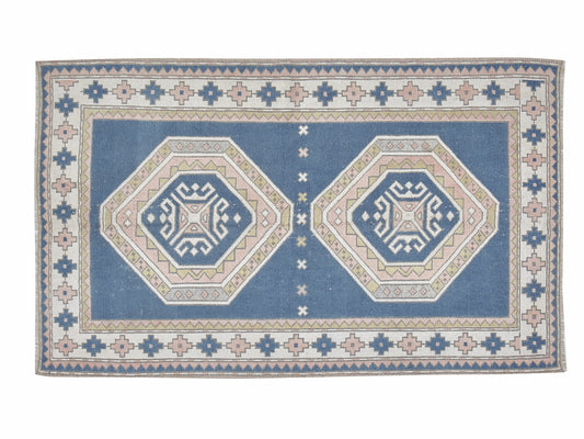 Vintage Rug, Turkish Rug, Oushak Rug, Handmade Rug, Area Rug, Neutral Rug, Bohemian Rug, Vintage Carpet, Carpet Rug, Rug 4x6, 12369