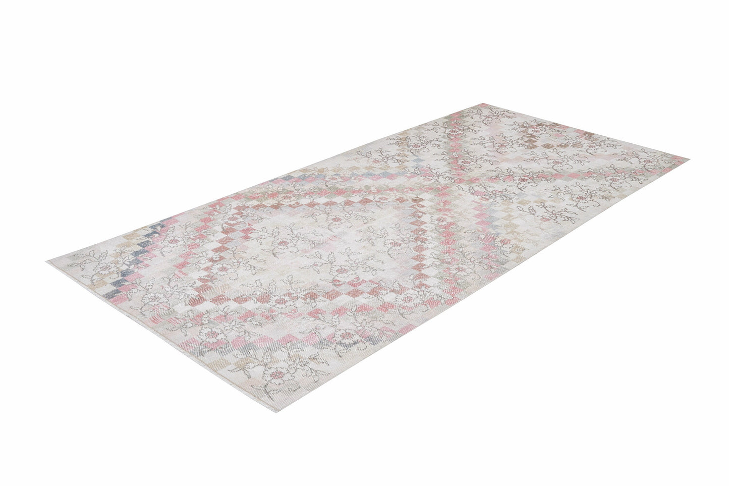 Handmade Area Rug, Turkish Vintage Rug, Oushak Unique Rug, Neutral Muted Rug, Bedroom Rug, Coastal Decor, Rug 4x8, Turkish Carpet, 12395