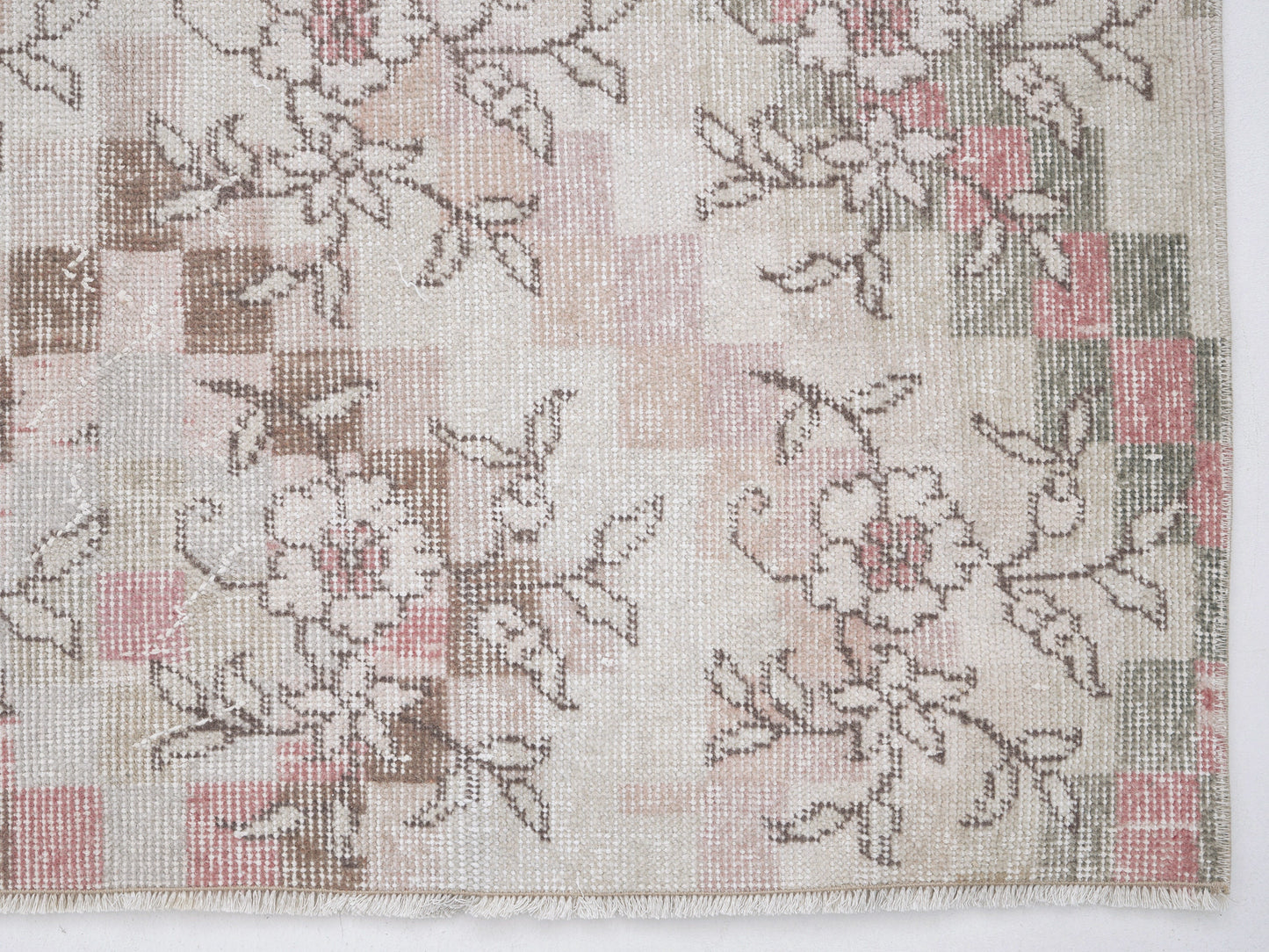 Handmade Area Rug, Turkish Vintage Rug, Oushak Unique Rug, Neutral Muted Rug, Bedroom Rug, Coastal Decor, Rug 4x8, Turkish Carpet, 12395