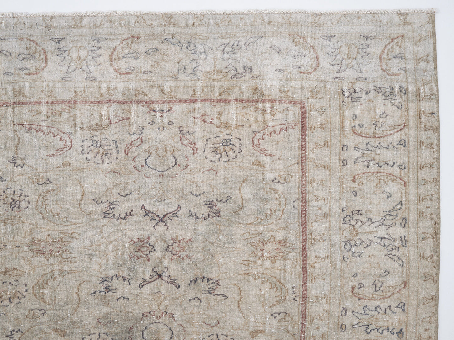 Handmade Area Rug, Turkish Vintage Rug, Oushak Antique Rug, Anatolia Rug, Scandinavian Rug, Beige Rug, Vintage Carpet, Rug 6x10, 12392
