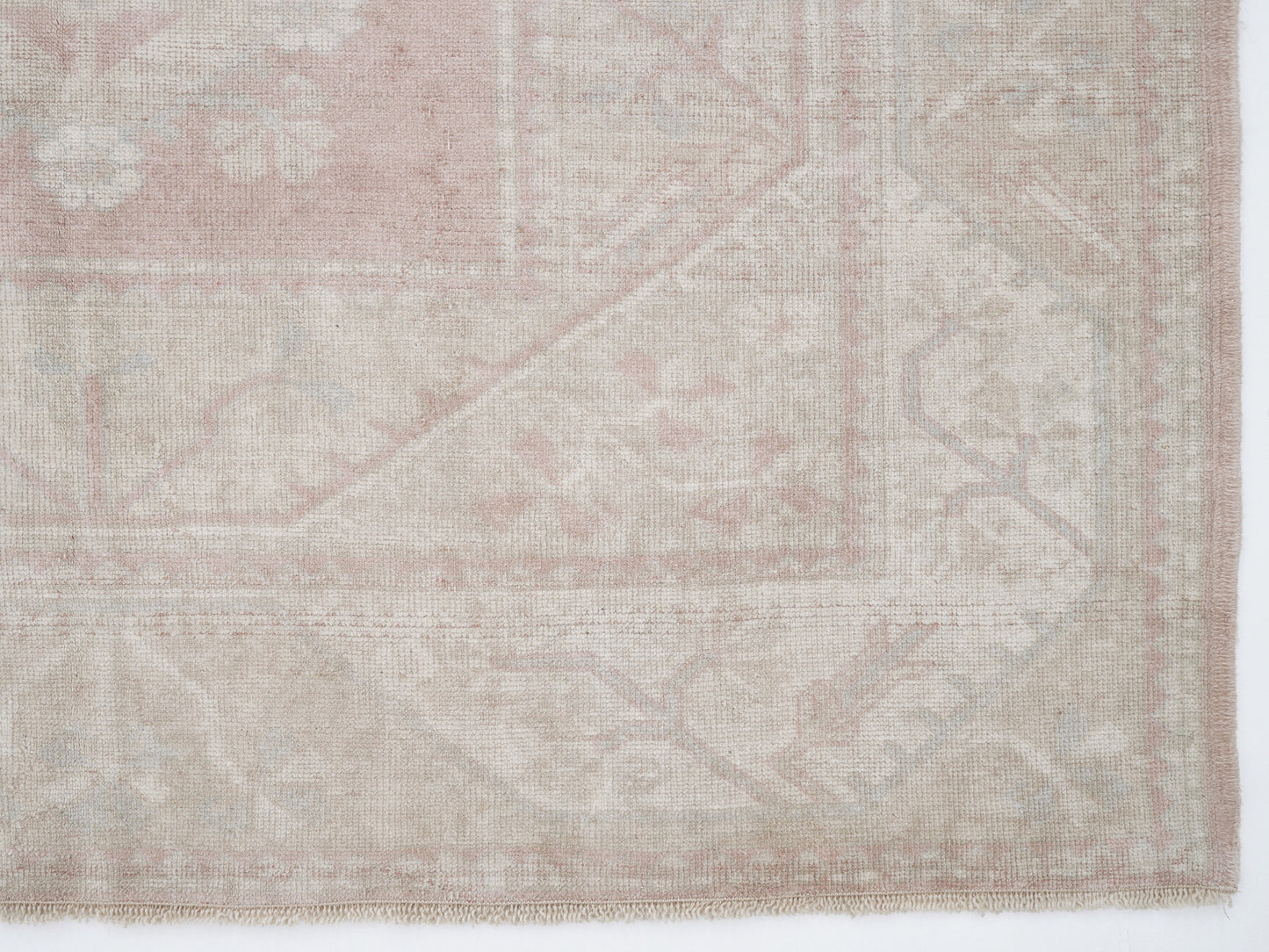 Turkish Oushak Rug, Vintage Handmade Area Rug, Neutral Muted Rug, Scandinavian Rug, Turkey Rug, Vintage Carpet, Rug 5x8, Carpet Rug, 12470