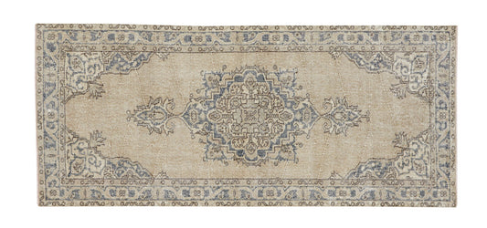 Vintage Handmade Rug, Turkish Oushak Rug, Neutral Area Rug, Kid Room Rug, Vintage Carpet, Contemporary Decor, Turkey Rug, Rug 3x7, 12084