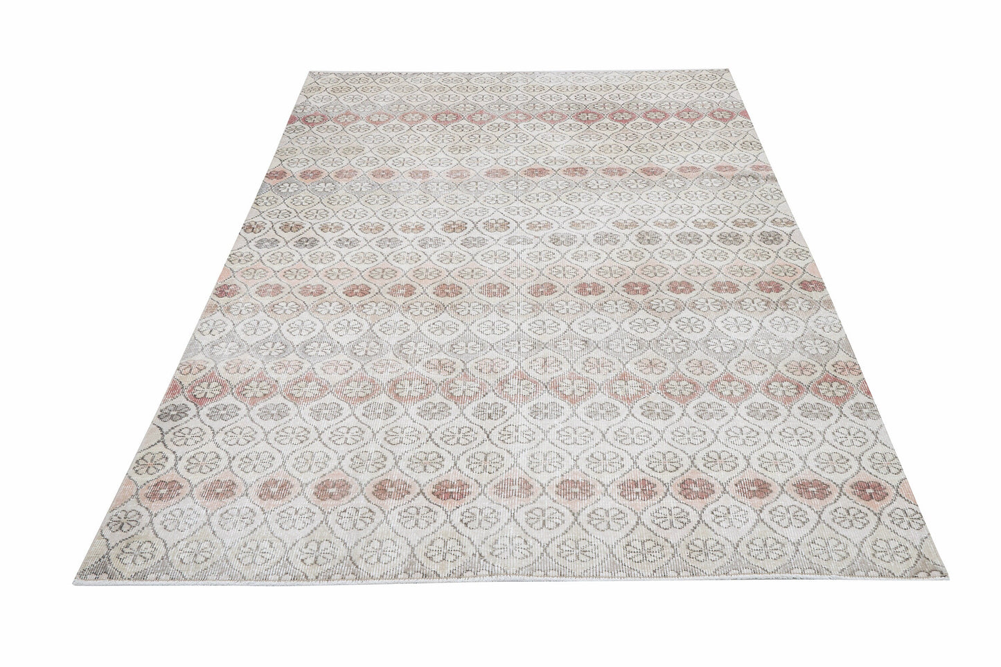 Turkish Vintage Oushak Rug, Handmade Unique Rug, Neutral Area Rug, Carpet Rug, Living Room Rug, Gray Rug, Scandinavian Rug, Rug 5x9, 12338