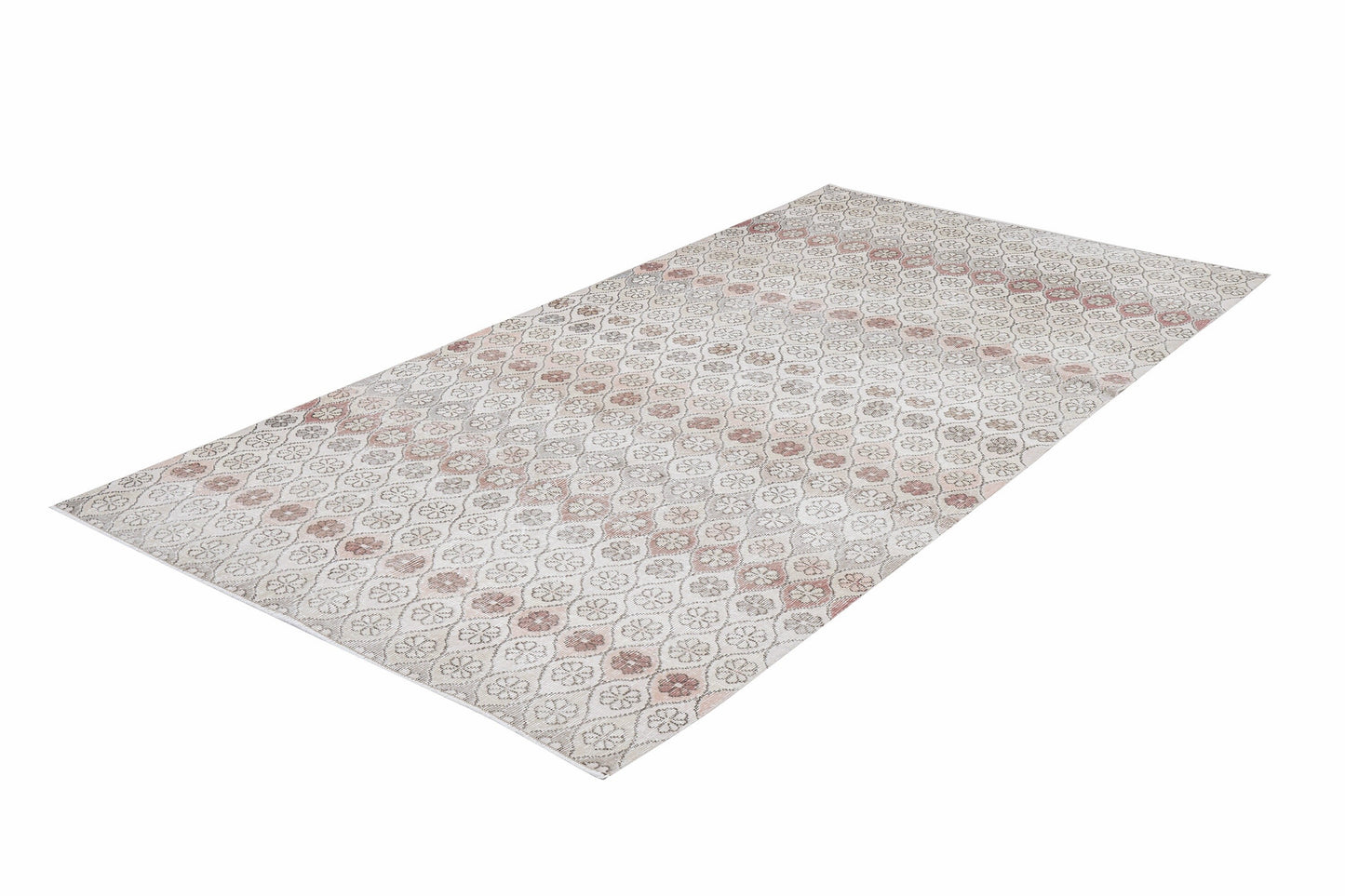 Turkish Vintage Oushak Rug, Handmade Unique Rug, Neutral Area Rug, Carpet Rug, Living Room Rug, Gray Rug, Scandinavian Rug, Rug 5x9, 12338