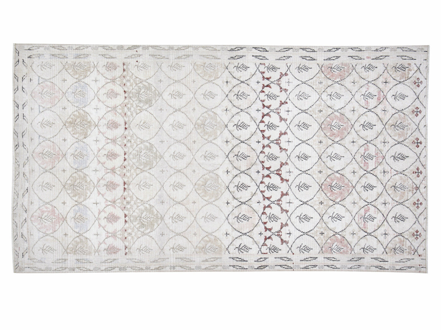 Handmade Rug, Vintage Rug, Oushak Rug, Turkish Rug, Area Rug, Neutral Rug, Living Room Rug, Contemporary Decor, Turkey Rug, Rug 4x7, 12337