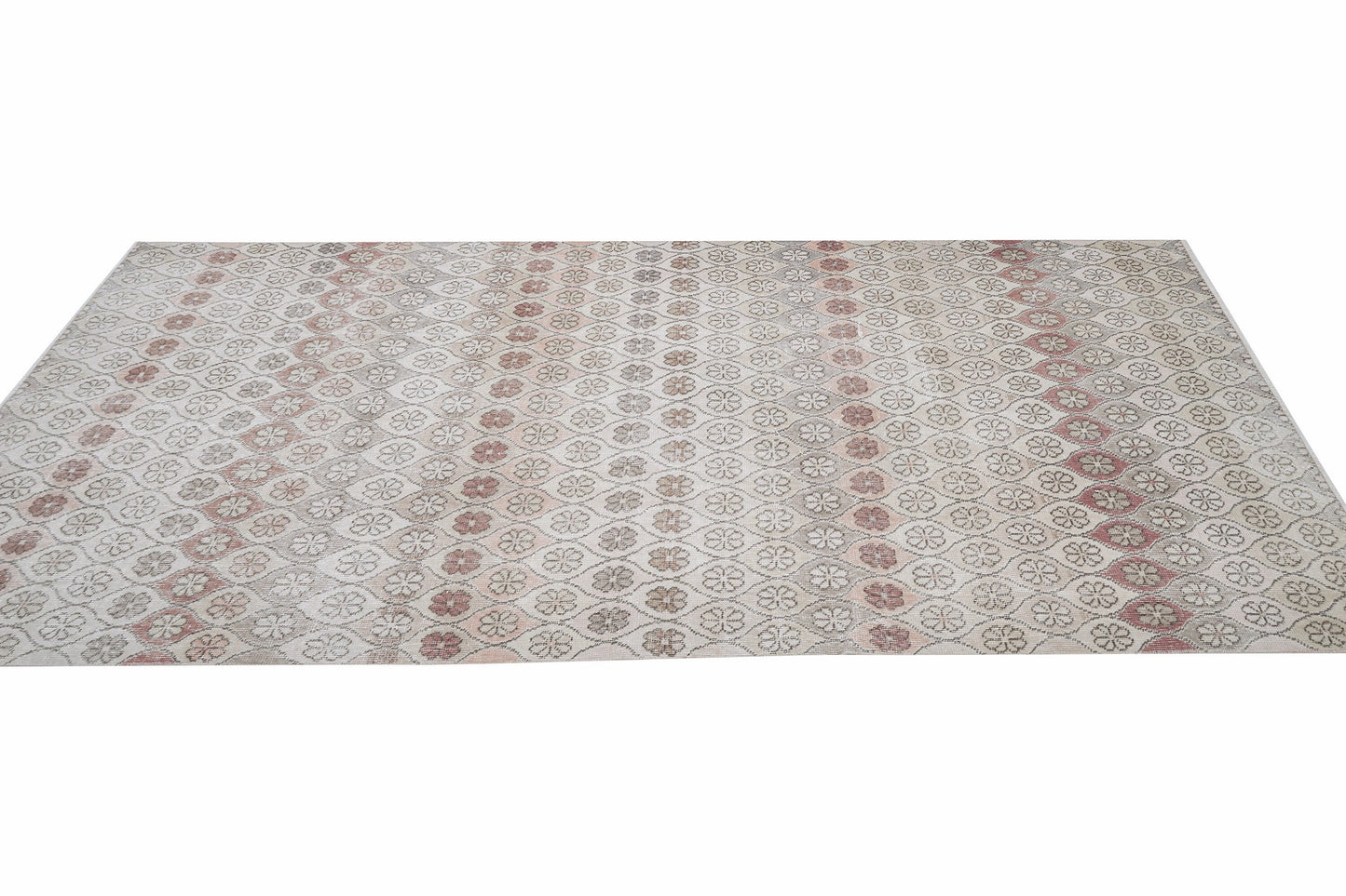 Turkish Vintage Oushak Rug, Handmade Unique Rug, Neutral Area Rug, Carpet Rug, Living Room Rug, Gray Rug, Scandinavian Rug, Rug 5x9, 12338