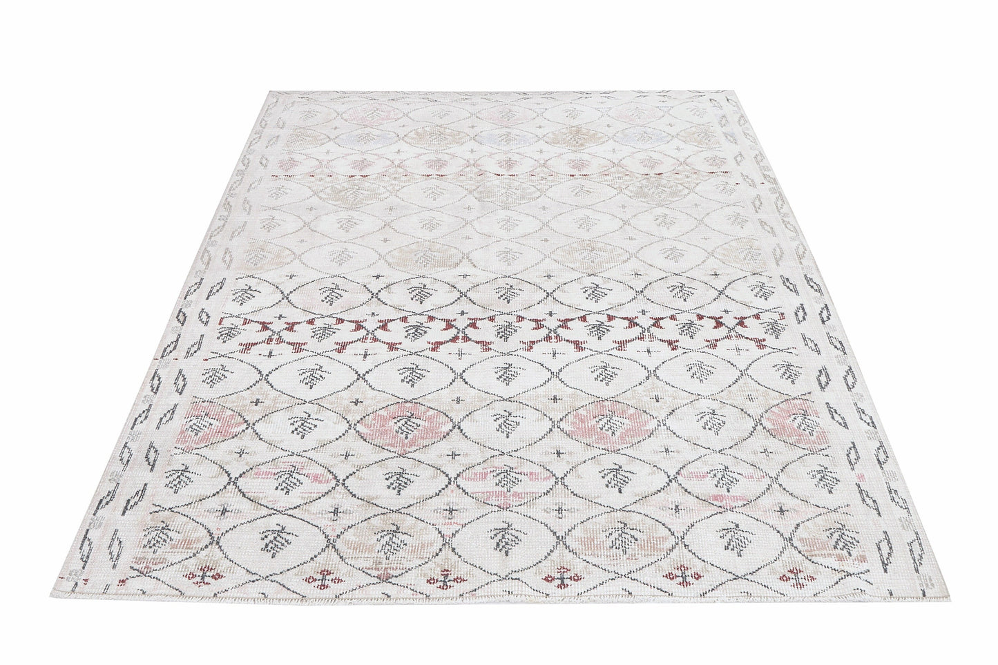 Handmade Rug, Vintage Rug, Oushak Rug, Turkish Rug, Area Rug, Neutral Rug, Living Room Rug, Contemporary Decor, Turkey Rug, Rug 4x7, 12337