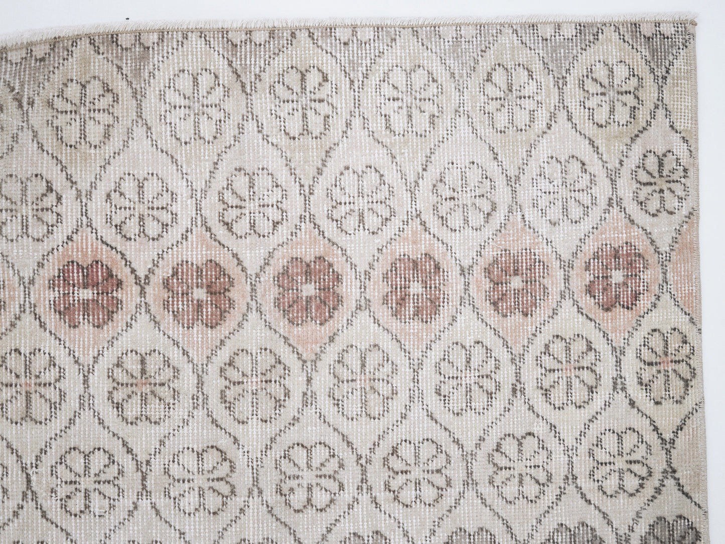 Turkish Vintage Oushak Rug, Handmade Unique Rug, Neutral Area Rug, Carpet Rug, Living Room Rug, Gray Rug, Scandinavian Rug, Rug 5x9, 12338