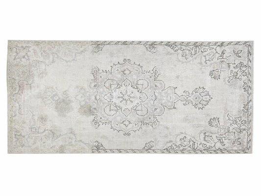 Oushak Area Rug, Turkish Vintage Rug, Handmade Unique Rug, Turkey Rug, Entryway Rug, Neutral Floor Rug, Oushak Carpet, Rug 3x6, 12334