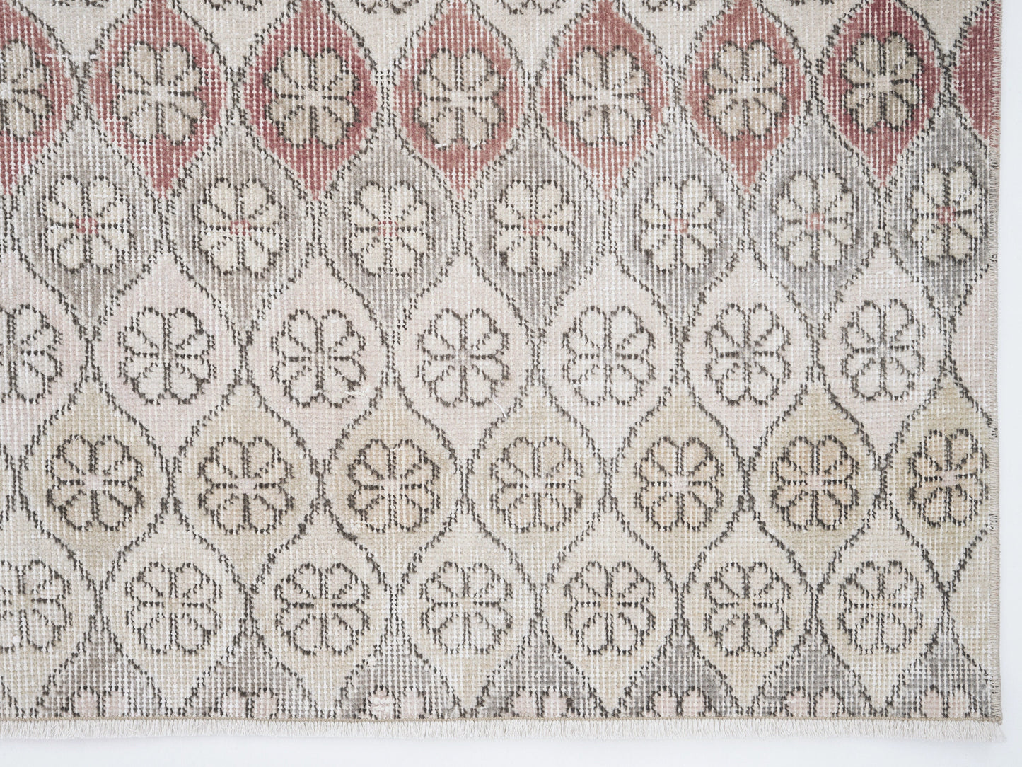 Turkish Vintage Oushak Rug, Handmade Unique Rug, Neutral Area Rug, Carpet Rug, Living Room Rug, Gray Rug, Scandinavian Rug, Rug 5x9, 12338