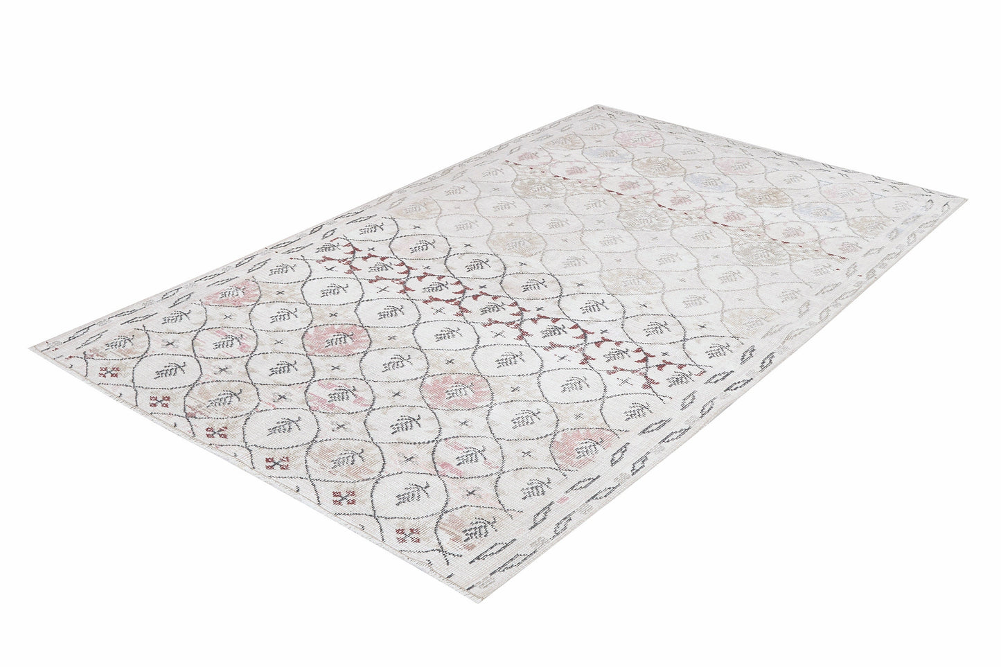 Handmade Rug, Vintage Rug, Oushak Rug, Turkish Rug, Area Rug, Neutral Rug, Living Room Rug, Contemporary Decor, Turkey Rug, Rug 4x7, 12337