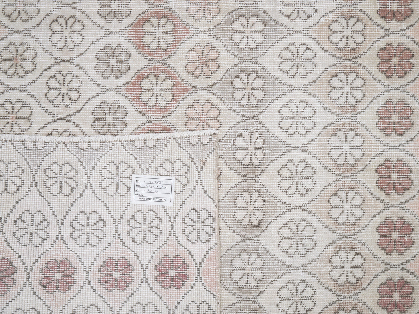 Turkish Vintage Oushak Rug, Handmade Unique Rug, Neutral Area Rug, Carpet Rug, Living Room Rug, Gray Rug, Scandinavian Rug, Rug 5x9, 12338