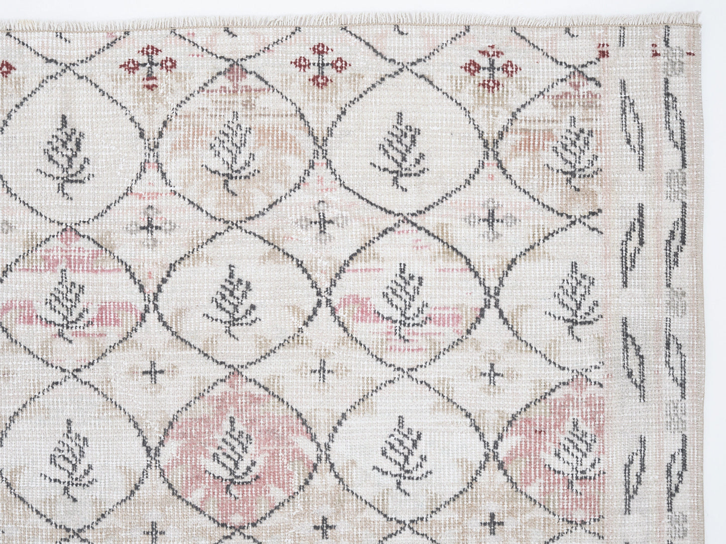 Handmade Rug, Vintage Rug, Oushak Rug, Turkish Rug, Area Rug, Neutral Rug, Living Room Rug, Contemporary Decor, Turkey Rug, Rug 4x7, 12337