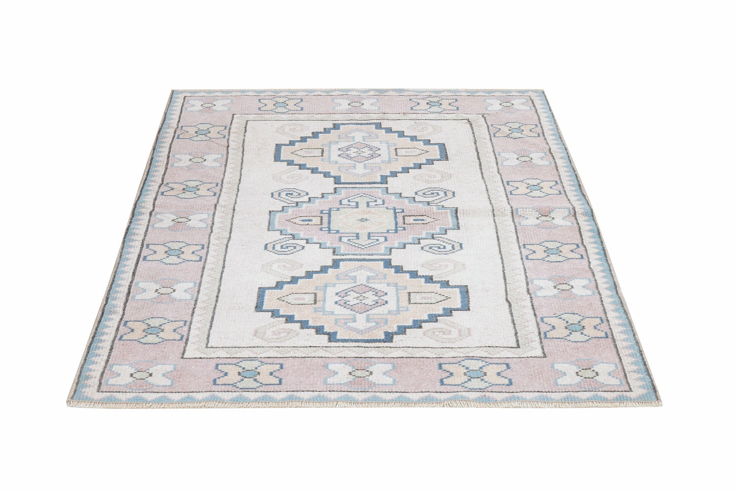 Turkish Rug, Vintage Rug, Handmade Rug, Oushak Rug, Area Rug, Neutral Rug, Living Room Rug, Carpet Rug, Coastal Decor, Rug 3x5, 12288