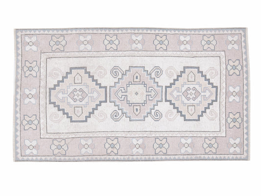 Turkish Rug, Vintage Rug, Handmade Rug, Oushak Rug, Area Rug, Neutral Rug, Living Room Rug, Carpet Rug, Coastal Decor, Rug 3x5, 12288