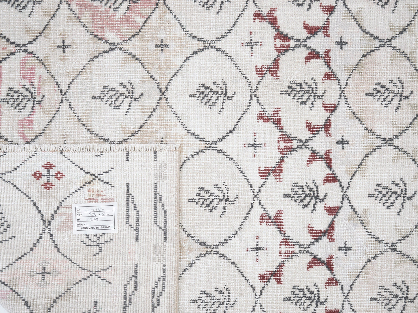Handmade Rug, Vintage Rug, Oushak Rug, Turkish Rug, Area Rug, Neutral Rug, Living Room Rug, Contemporary Decor, Turkey Rug, Rug 4x7, 12337