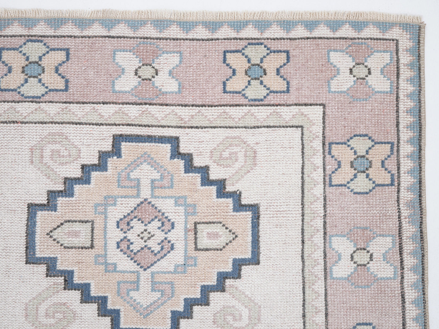 Turkish Rug, Vintage Rug, Handmade Rug, Oushak Rug, Area Rug, Neutral Rug, Living Room Rug, Carpet Rug, Coastal Decor, Rug 3x5, 12288