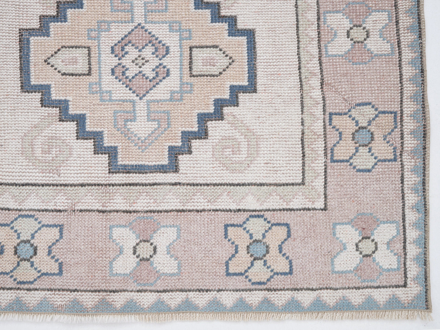Turkish Rug, Vintage Rug, Handmade Rug, Oushak Rug, Area Rug, Neutral Rug, Living Room Rug, Carpet Rug, Coastal Decor, Rug 3x5, 12288
