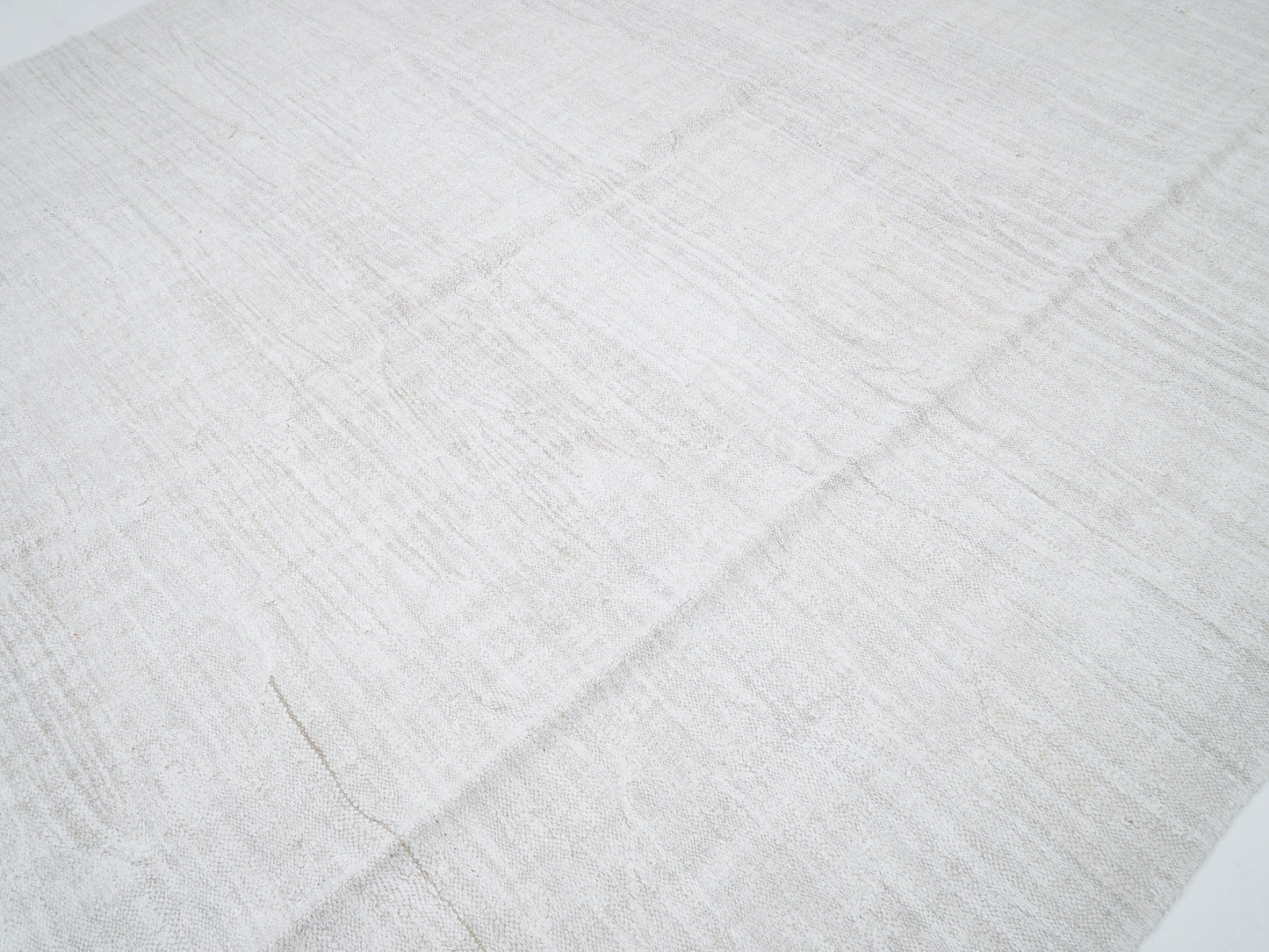 Turkish Handmade Kilim Rug, Vintage Flat Weave Kilim Rug, Area Kilim Rug, Oversize Rug, Office Rug, White Large Rug, Kilim Rug 9x12, 12279