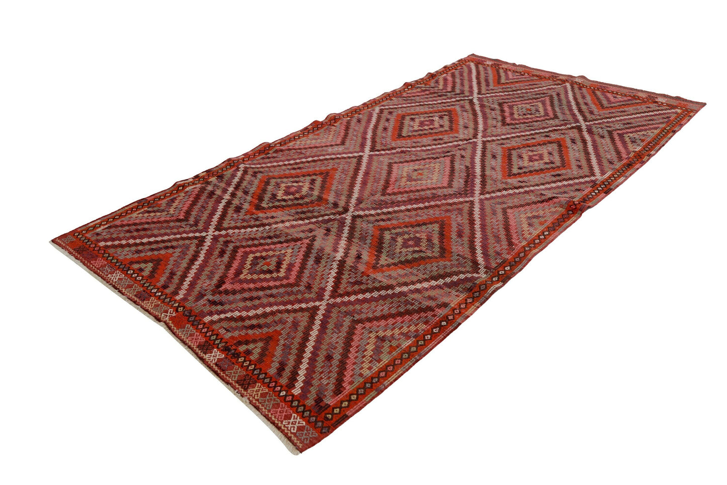 Kilim Rug, One of a Kind, Turkish Rug Ethnic, Vintage Rug Boho, Area Kilim Rug, Handmade Decorative Rug, Turkish Kilim Rug 6x10, 2878