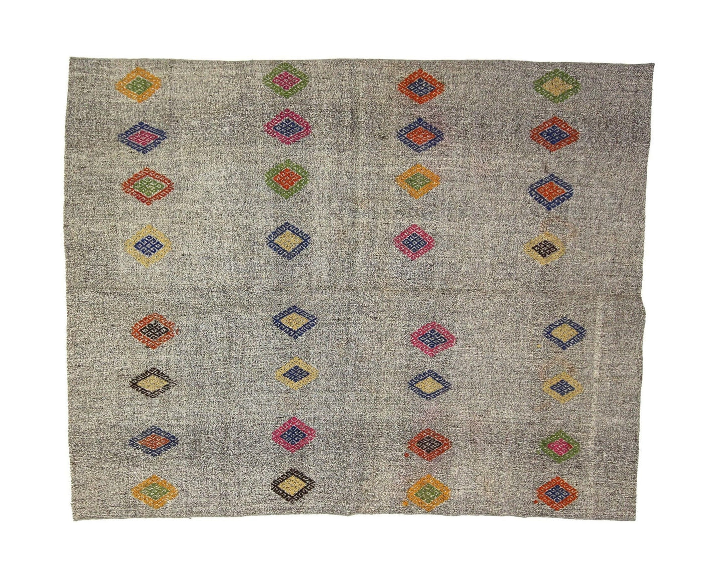 Kilim Rug 6x8, Handmade Unique Kilim Rug, Vintage Kilim Rug, Turkish Kilim, Living Room Rug, Area Kilim Rug, Bohemian Rug, Wool Rug, 3689