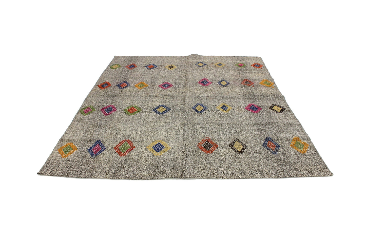 Kilim Rug 6x8, Handmade Unique Kilim Rug, Vintage Kilim Rug, Turkish Kilim, Living Room Rug, Area Kilim Rug, Bohemian Rug, Wool Rug, 3689