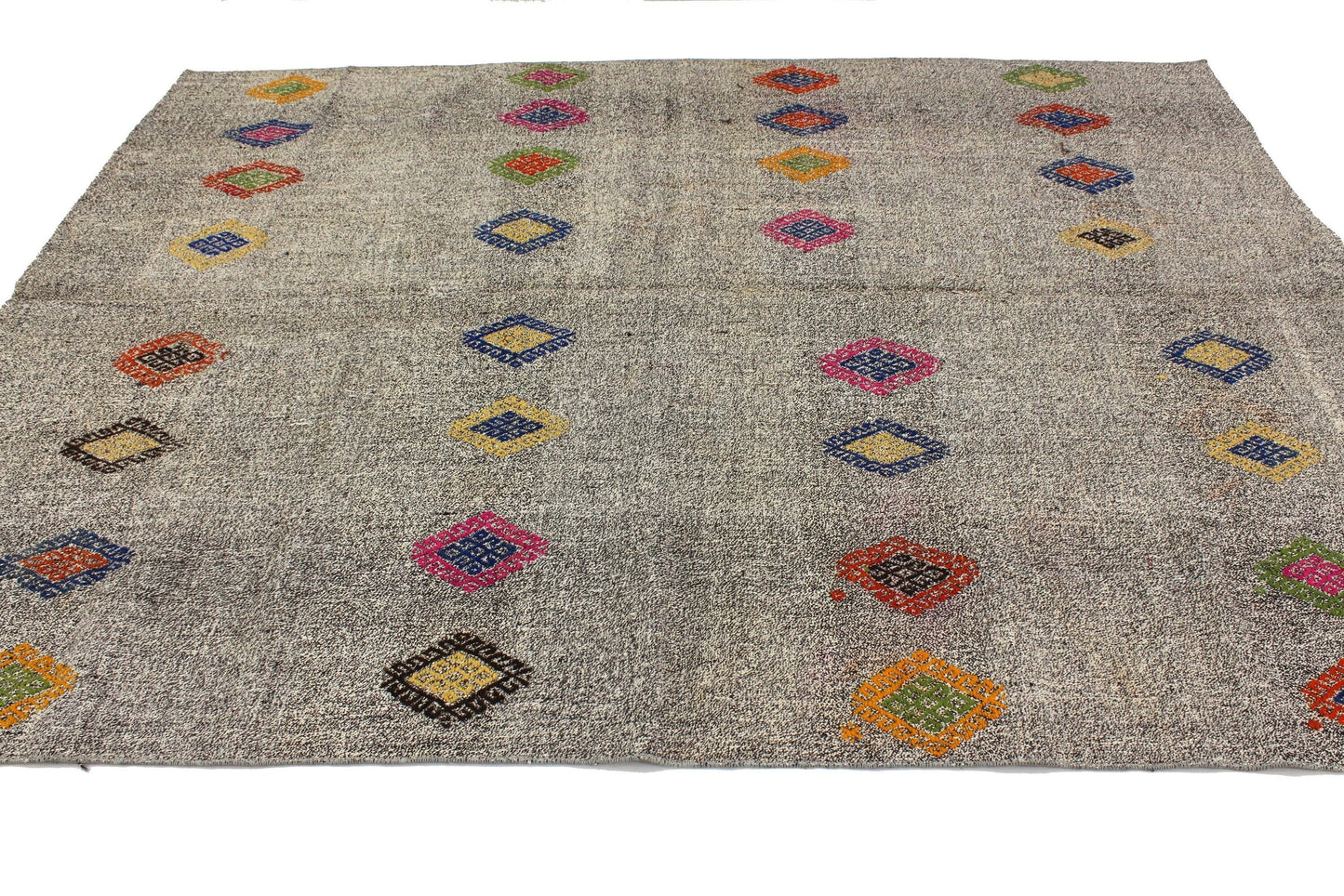 Kilim Rug 6x8, Handmade Unique Kilim Rug, Vintage Kilim Rug, Turkish Kilim, Living Room Rug, Area Kilim Rug, Bohemian Rug, Wool Rug, 3689