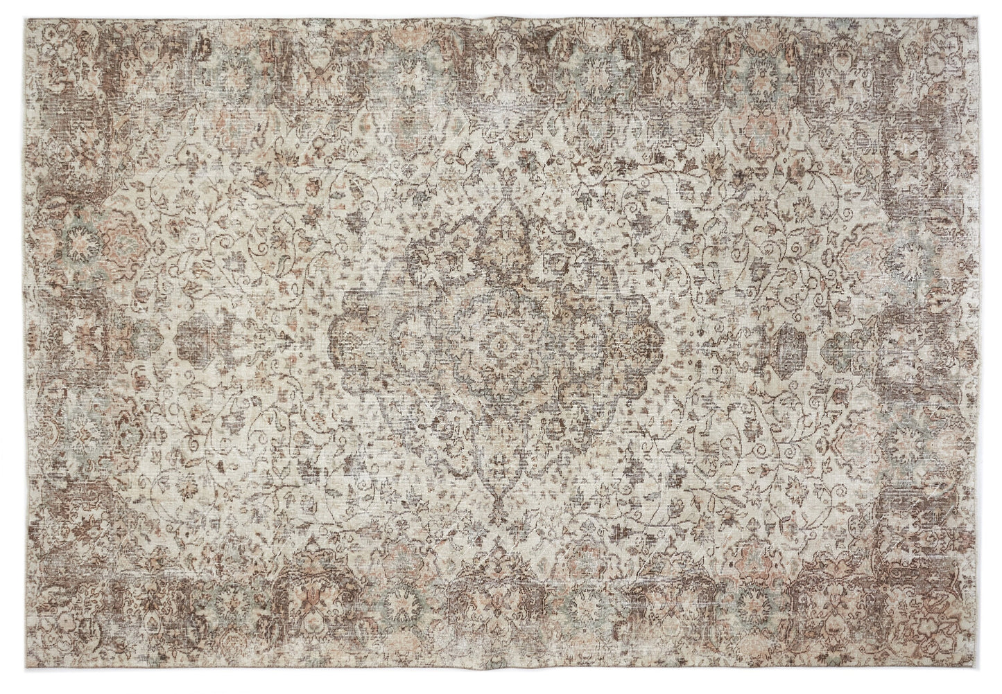 Turkish Rug, Vintage Rug, Handmade Rug, Neutral Rug, Area Rug, Oushak Rug, Living Room Rug, Carpet Rug, Turkey Rug, Rug 7x10, 10445