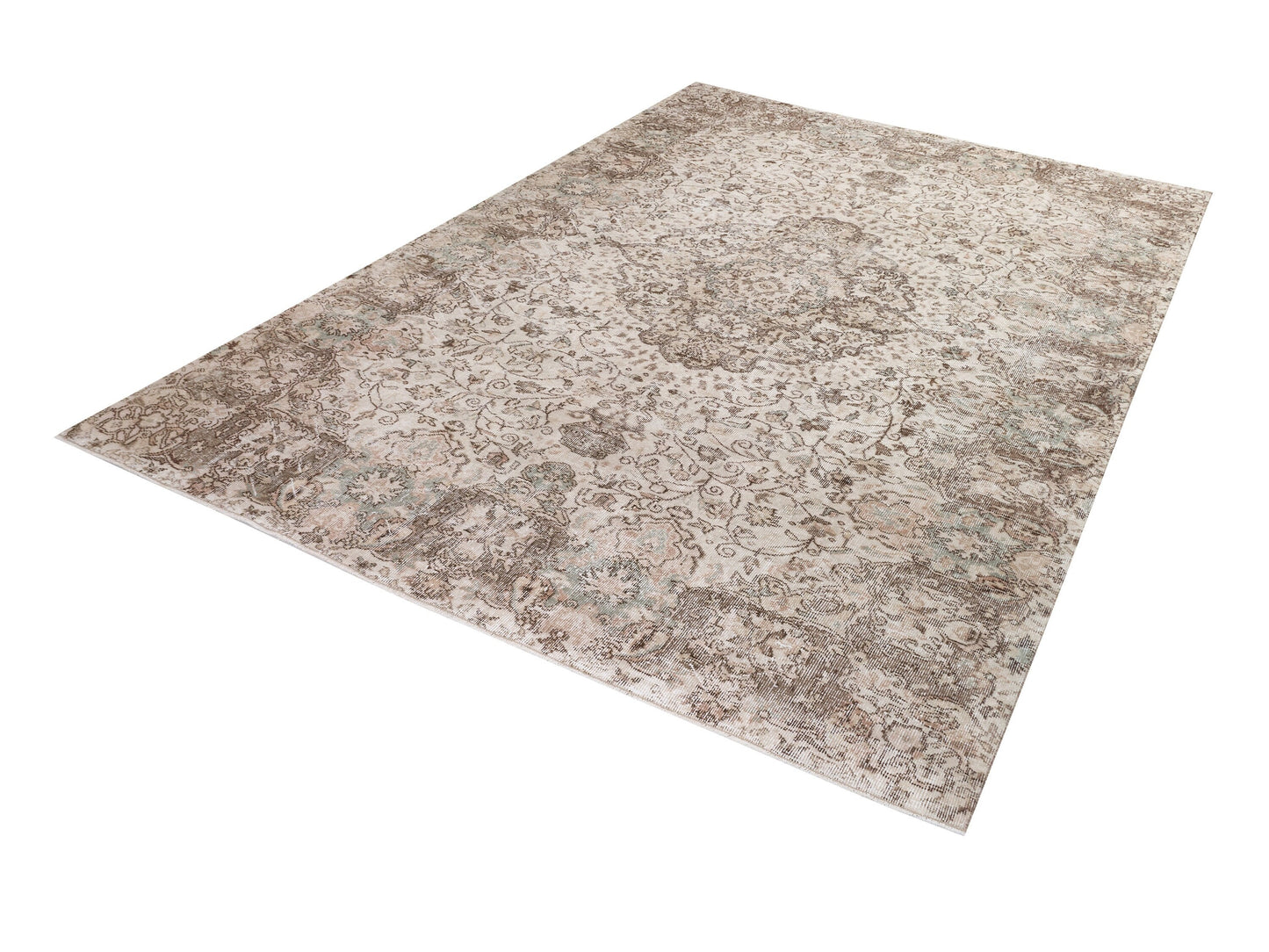 Turkish Rug, Vintage Rug, Handmade Rug, Neutral Rug, Area Rug, Oushak Rug, Living Room Rug, Carpet Rug, Turkey Rug, Rug 7x10, 10445