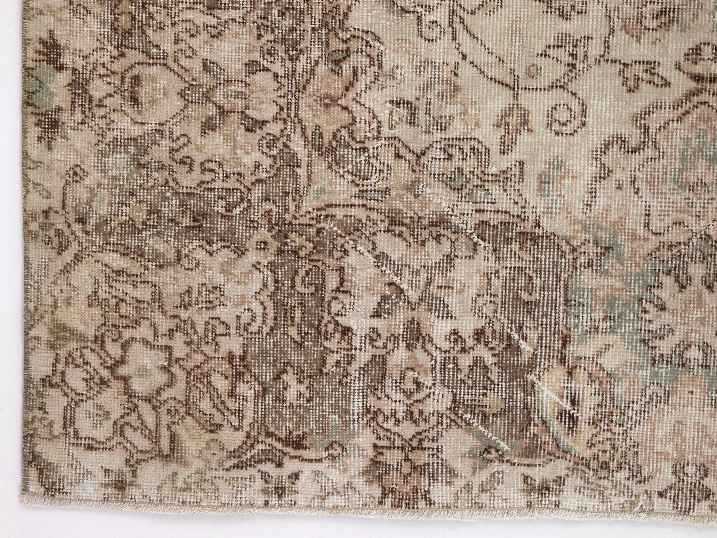 Turkish Rug, Vintage Rug, Handmade Rug, Neutral Rug, Area Rug, Oushak Rug, Living Room Rug, Carpet Rug, Turkey Rug, Rug 7x10, 10445